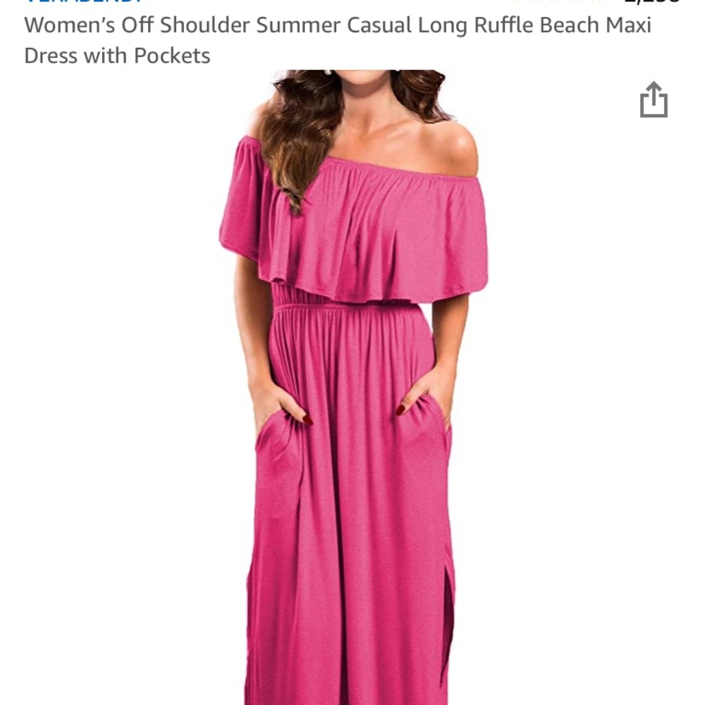 Off the shoulder maxi